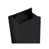 Flat-bottom bags without a zipper closure